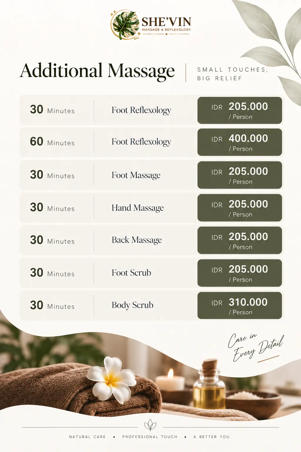 New Additional Massage